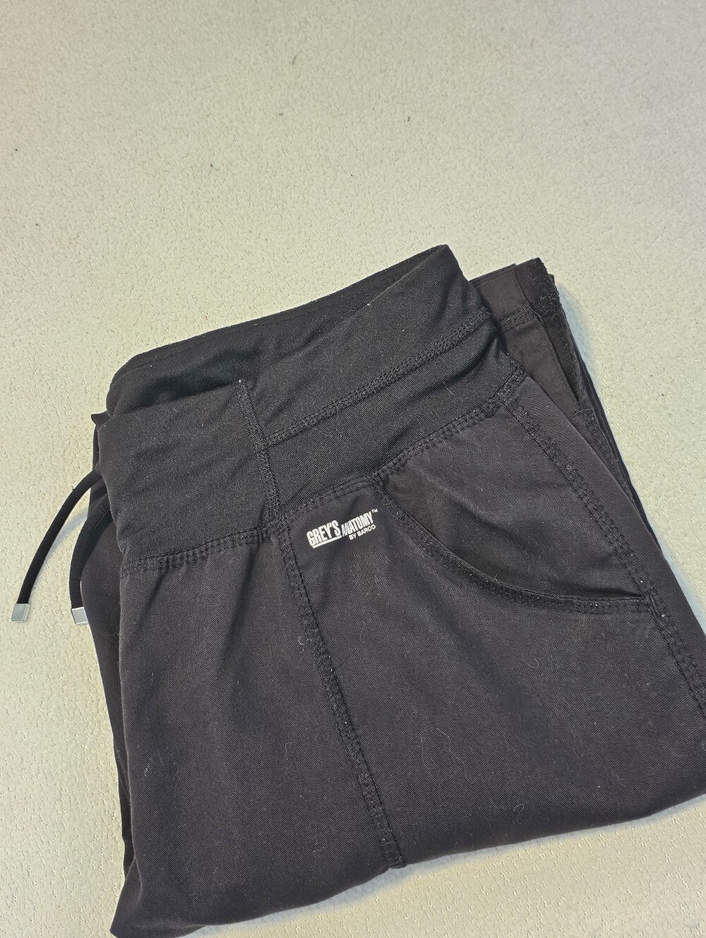 Greys Anatomy By Barco Active Size Small Blk Scrubs Bottoms Only Euc